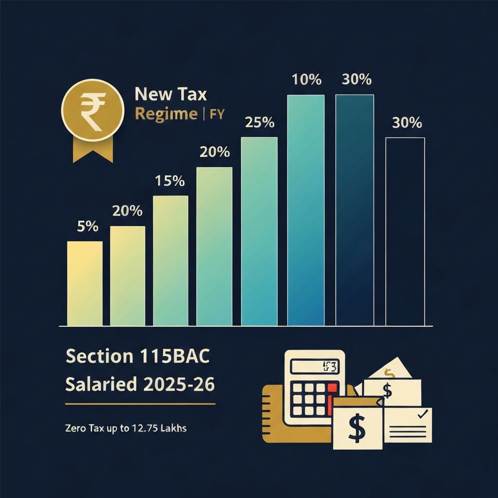 New Tax Regime for Salaried Individuals – FY 2025-26